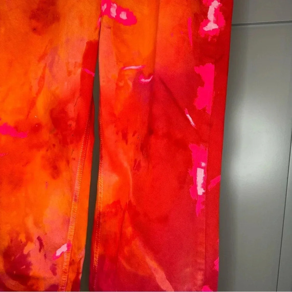 NWT Good American Jeans PRENTIS BURRELL Tie Dye Painted 90’s High Waist Sz 10/30 - Picture 11 of 13